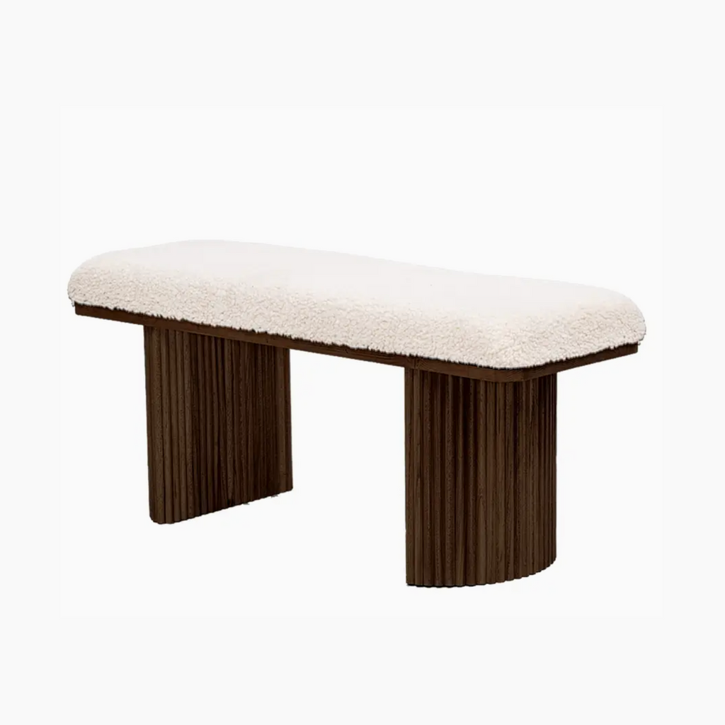 Bænk | Mørk paulownia-træ